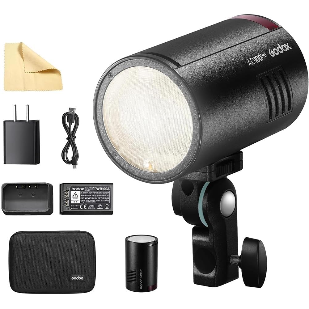 Amazon.com : Godox AD100 Pro Godox 100Ws Pocket Flash Strobe – 2.4